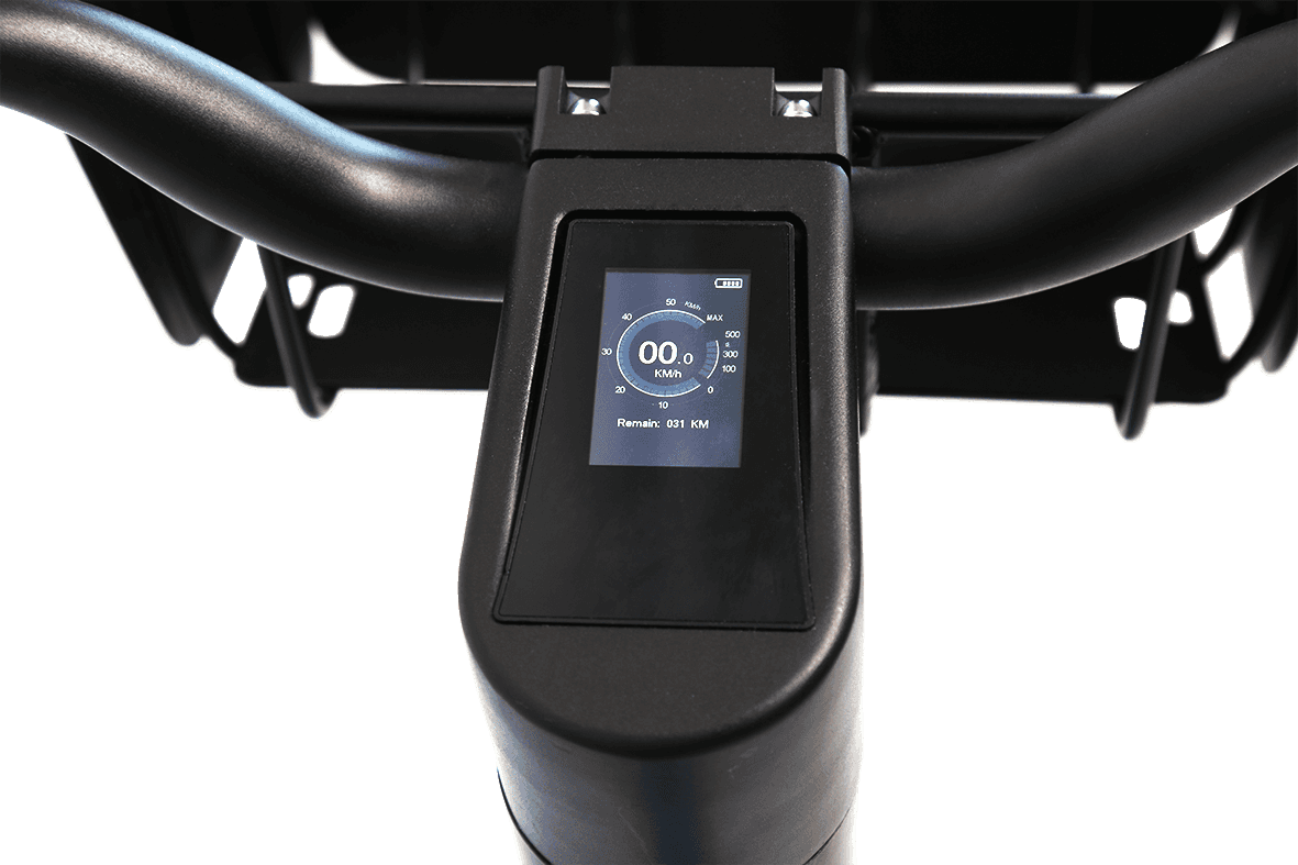  color LCD panel showing power status