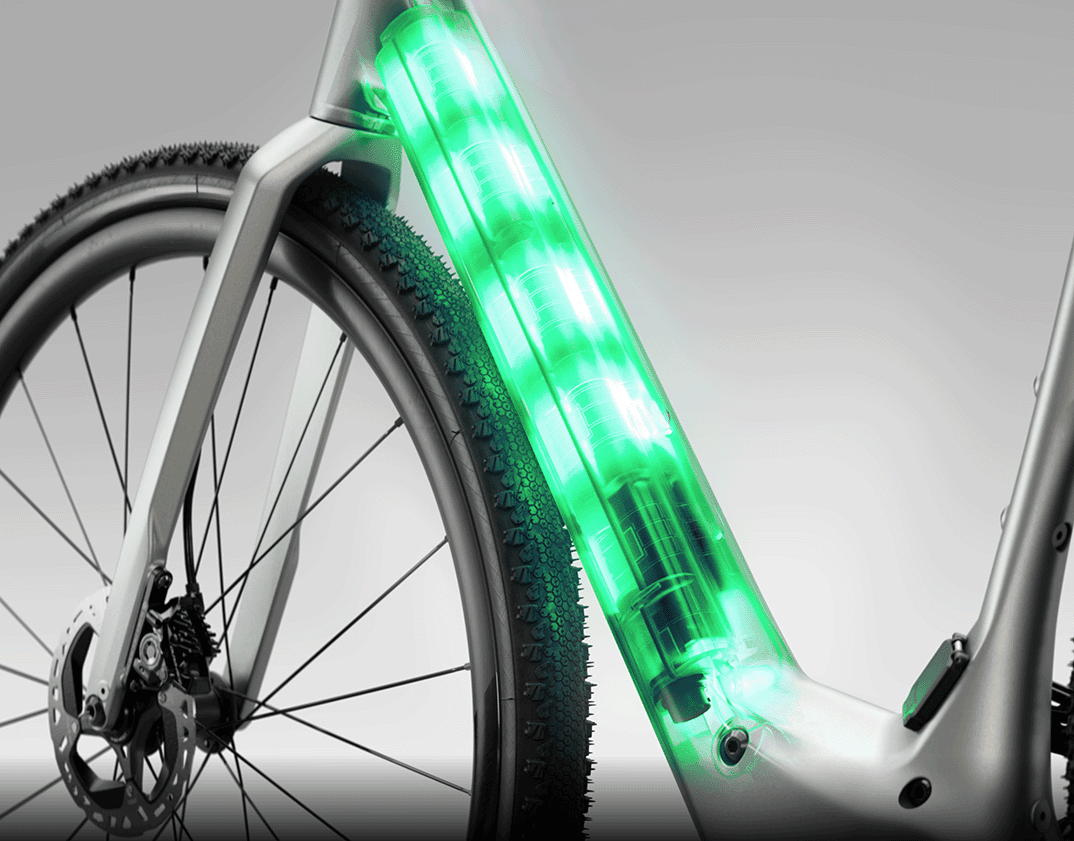 High-capacity lithium battery pack for the TXED electric bike, showcasing its safety and efficiency features.