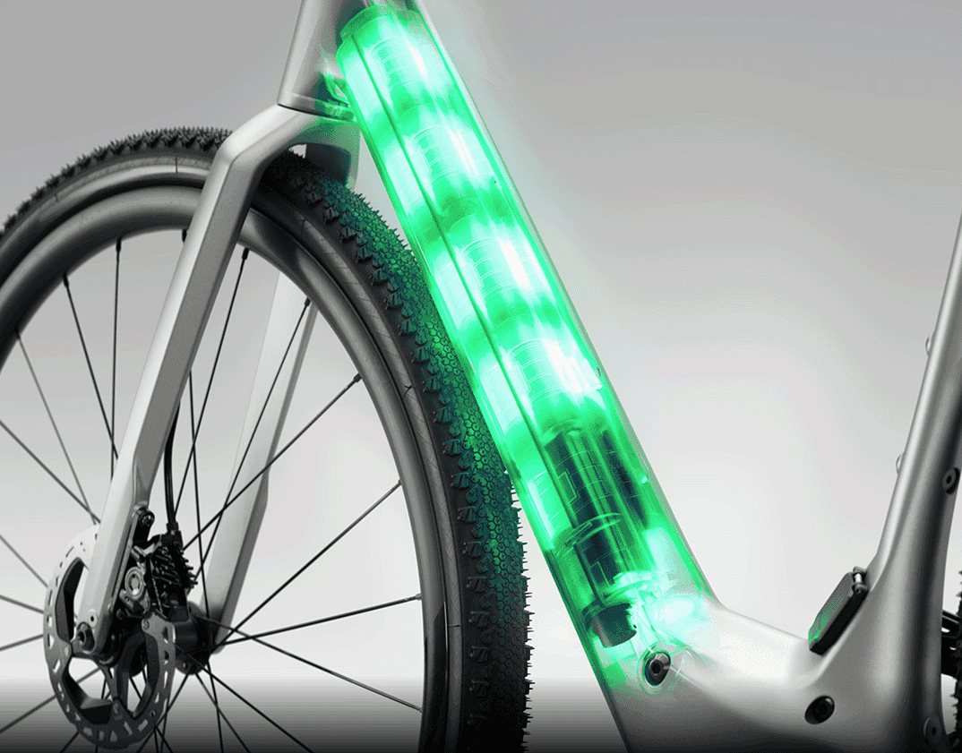 High-capacity lithium battery pack for the TXED e-bike, showcasing its safety and efficiency features.