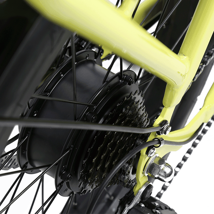 Powerful rear hub motor combined with smooth gear shifting for effortless riding on any terrain.