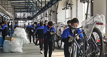 Upright bike assembly